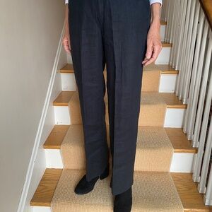 Black Linen Pants w/pockets from Garnet Hill
